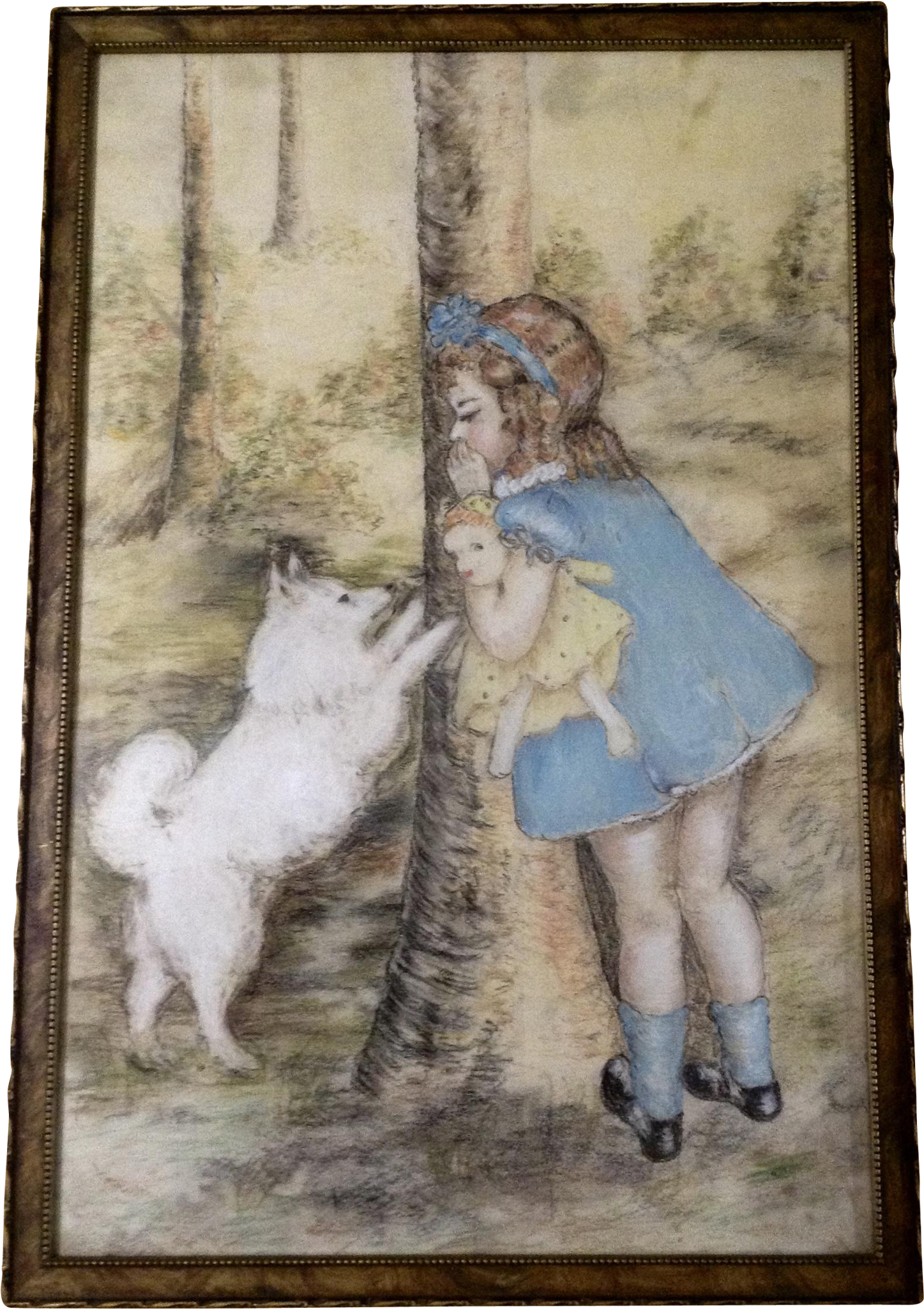 Girland Samoyedin Forest Artwork