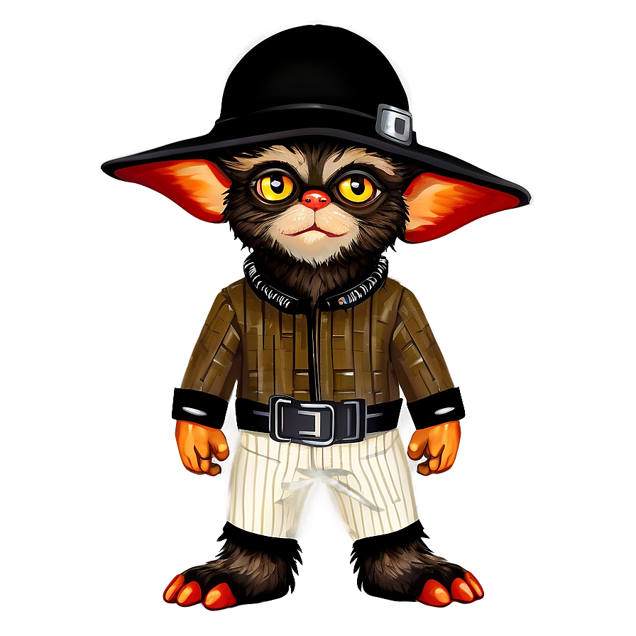 Gizmo In A Detective Outfit Png Eka