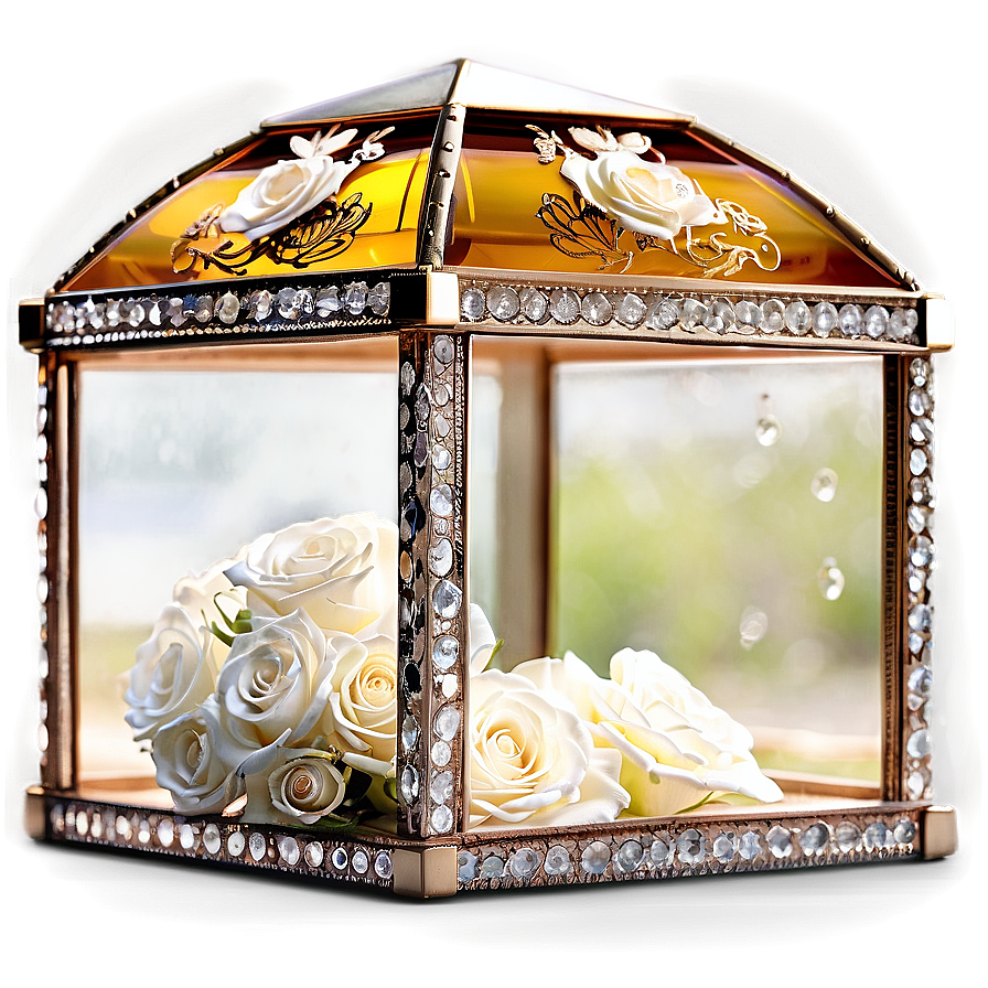 Glass Box For Wedding Cards Png 06282024