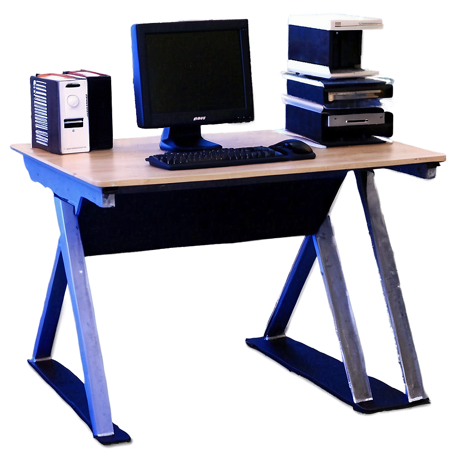 Glass Computer Desk Png Egh