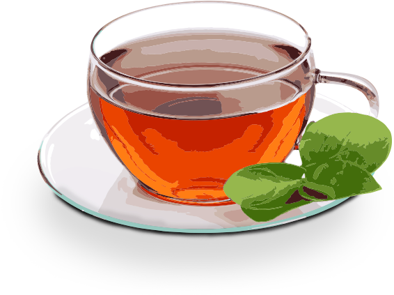 Glass Cupof Teawith Mint Leaves