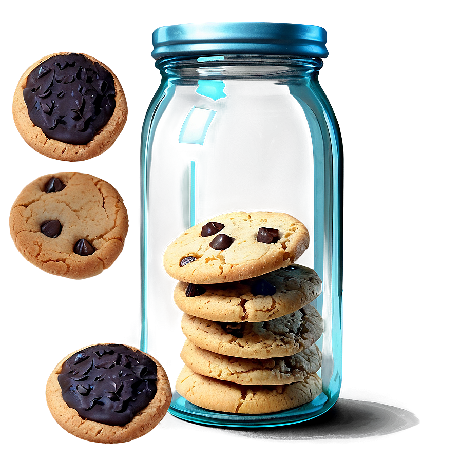 Glass Jar Full Of Cookies Png Bqh24