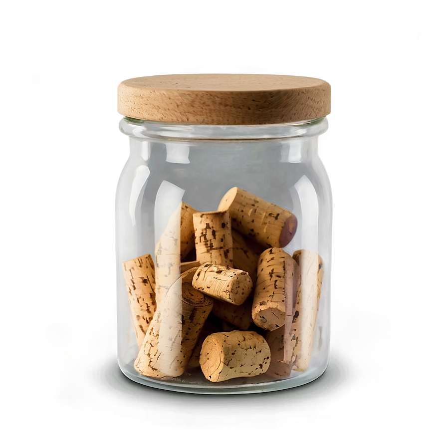 Glass Jar With Cork Lid Png 05242024