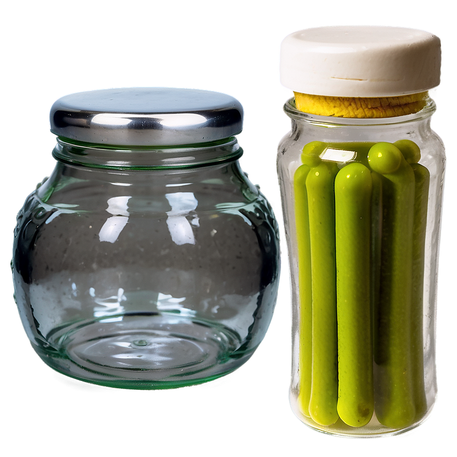 Glass Jar With Handle Png Khp82