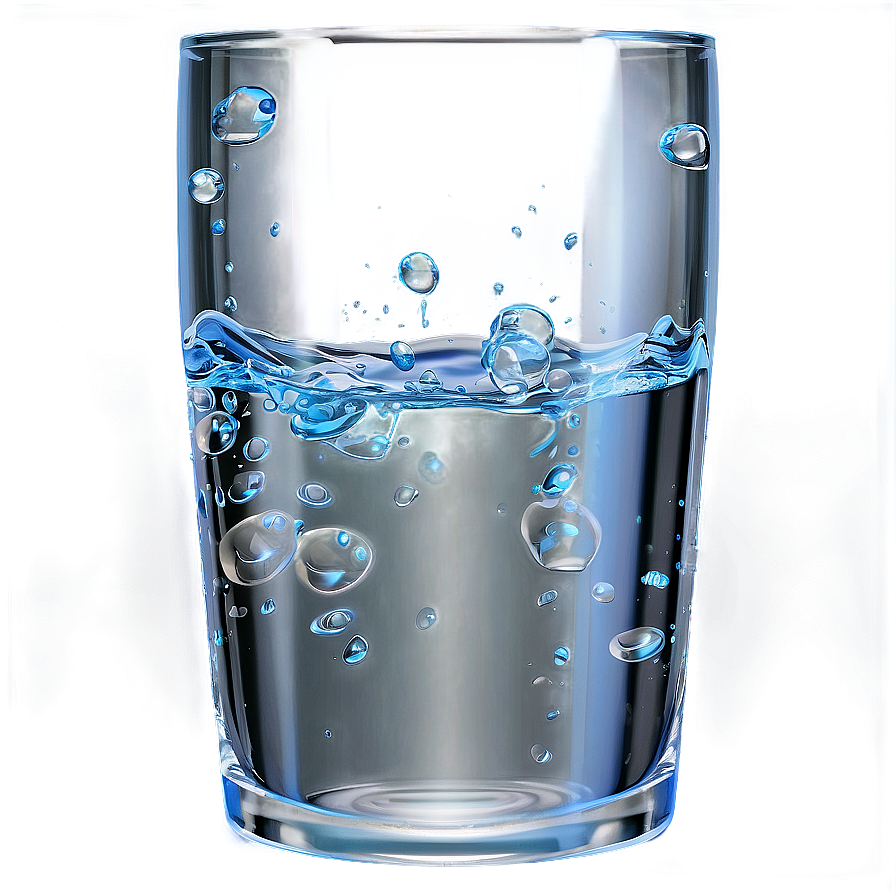 Glass Of Water With Bubbles Png 05252024