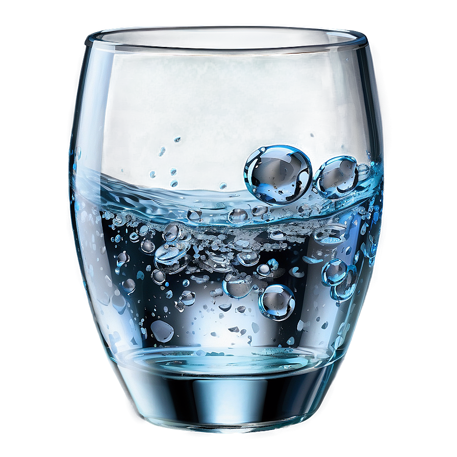 Glass Of Water With Bubbles Png 05252024