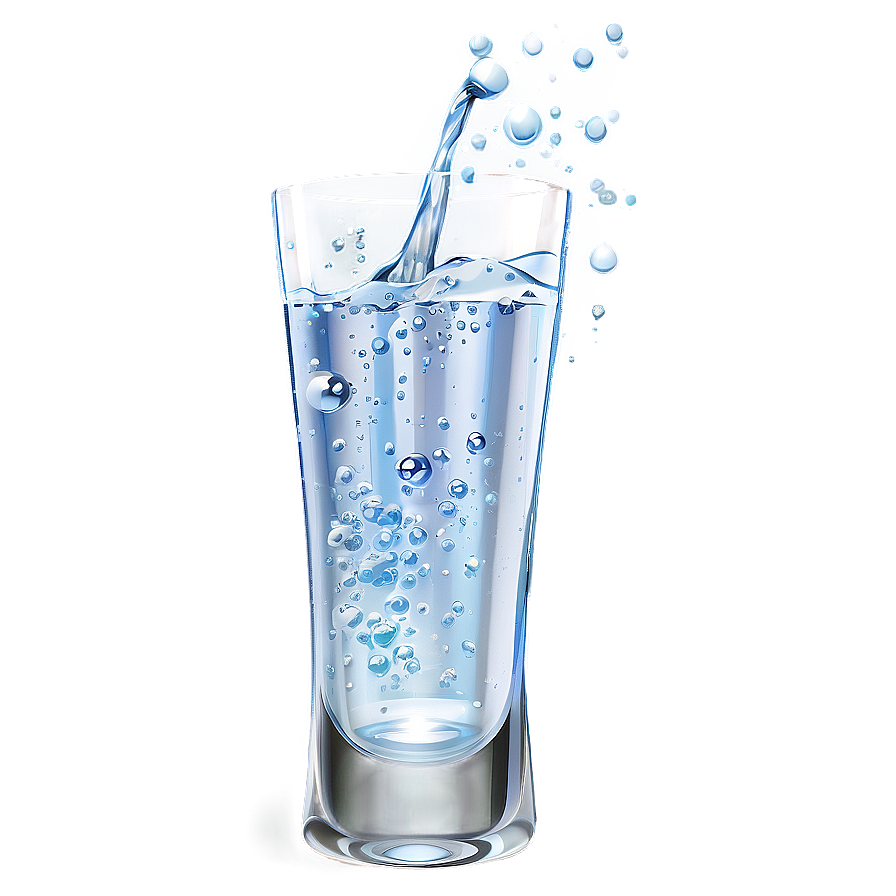 Glass Of Water With Bubbles Png 42