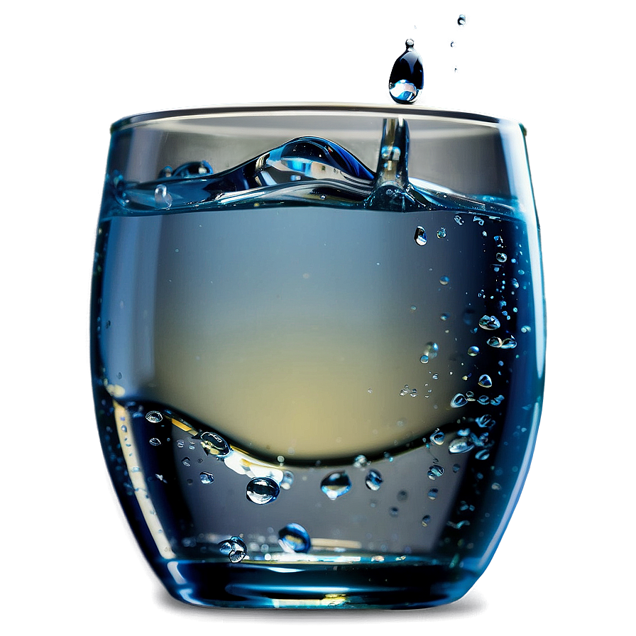 Glass Of Water With Drops Png 35