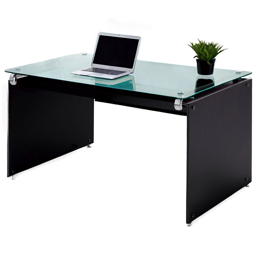 Glass Office Desk Png 06122024