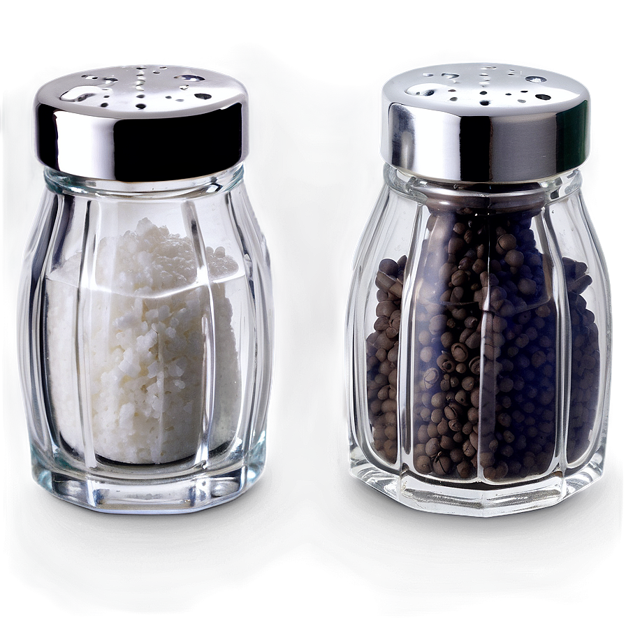 Glass Salt And Pepper Containers Png Lca96