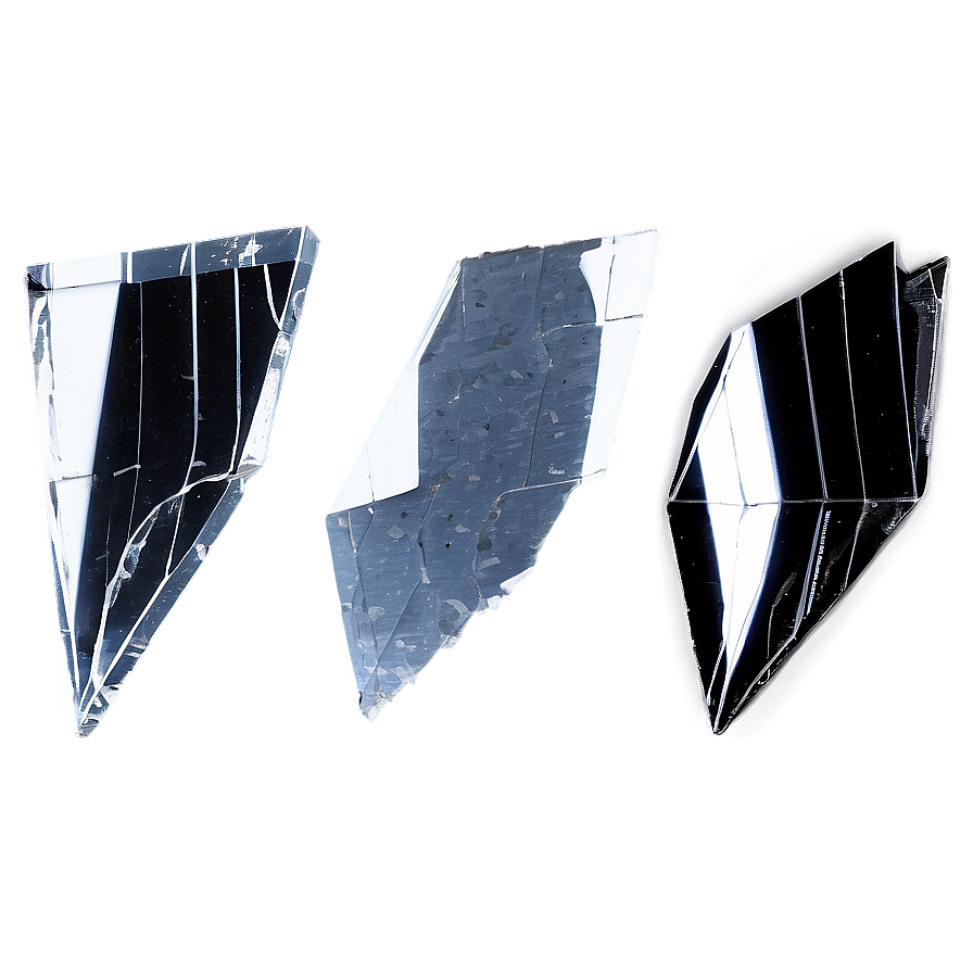 Glass Shards On Black Background Png 06212024