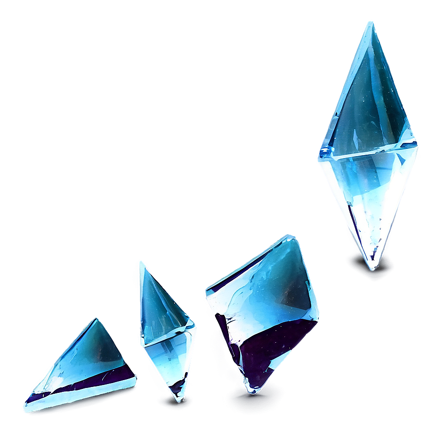 Glass Shards On Black Background Png 06212024