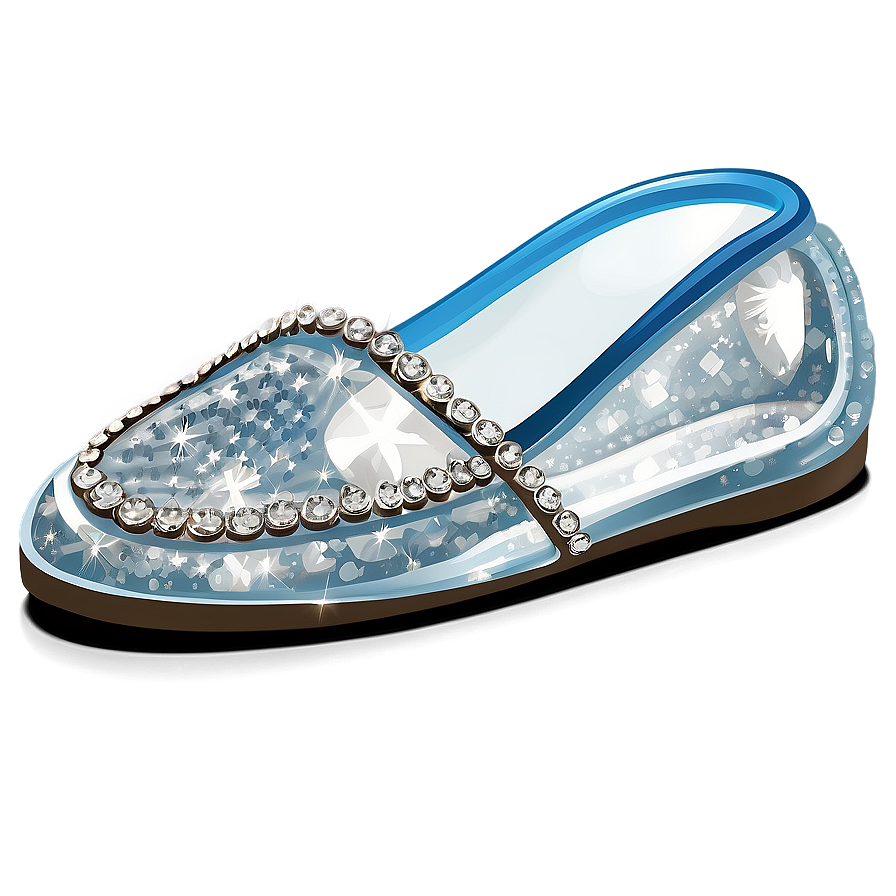 Glass Slipper With Diamond Accents Png 06132024