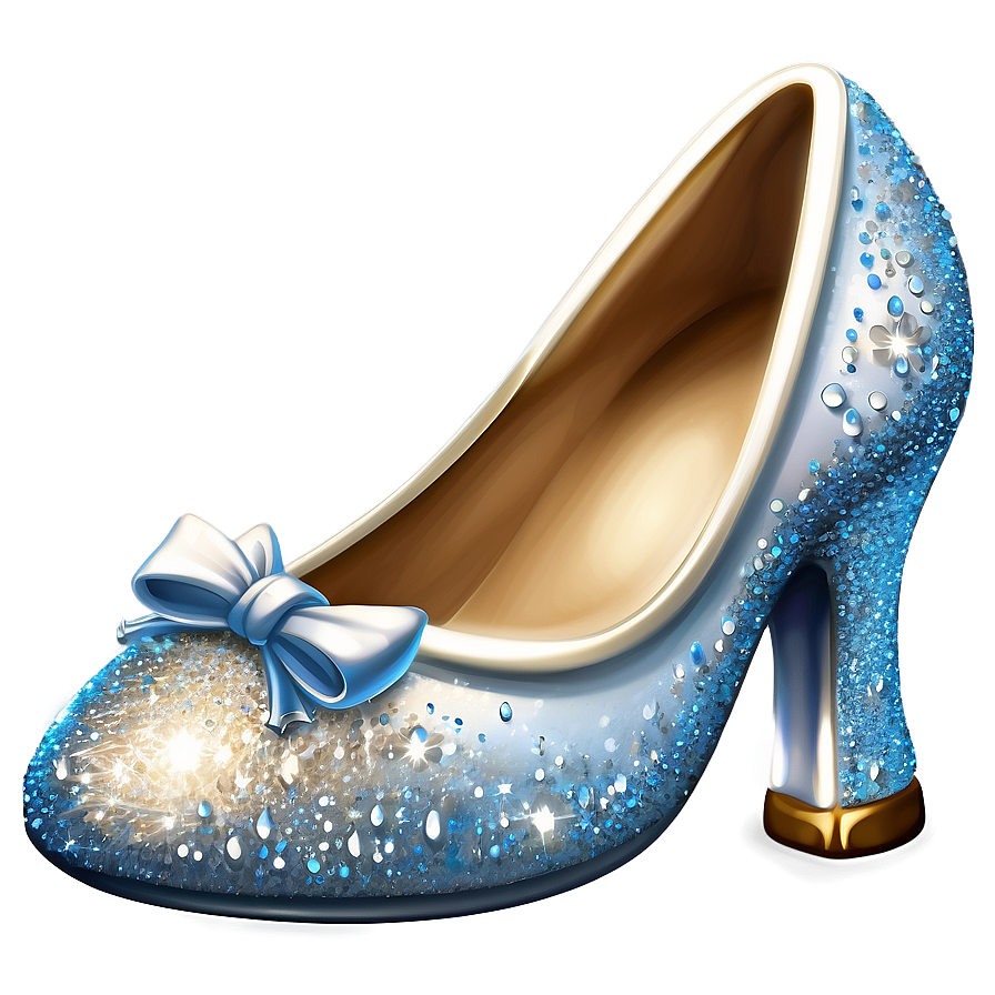 Glass Slipper With Glitter Detail Png 72