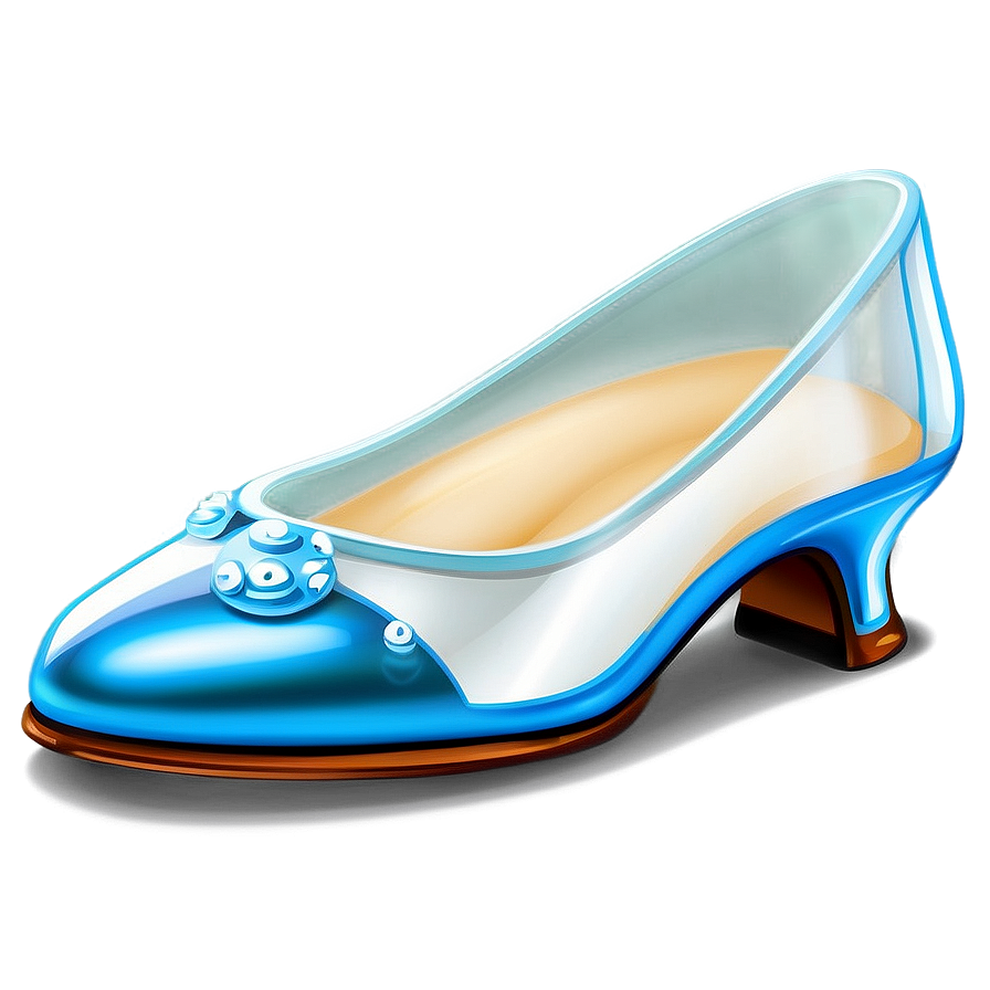 Glass Slipper With Reflection Png 06132024