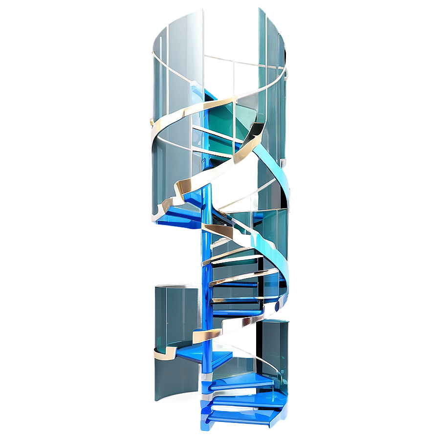 Glass Spiral Staircase Png Bjo7