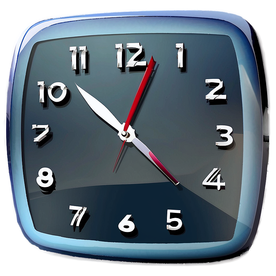 Glass Wall Clock Png 06262024