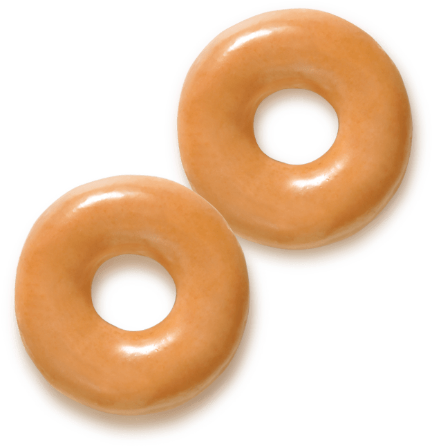 Glazed Doughnuts Top View.png