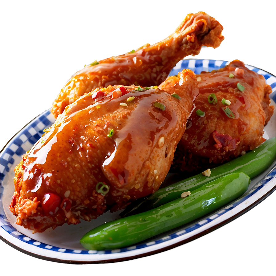 Glazed Fried Chicken Png Tou32