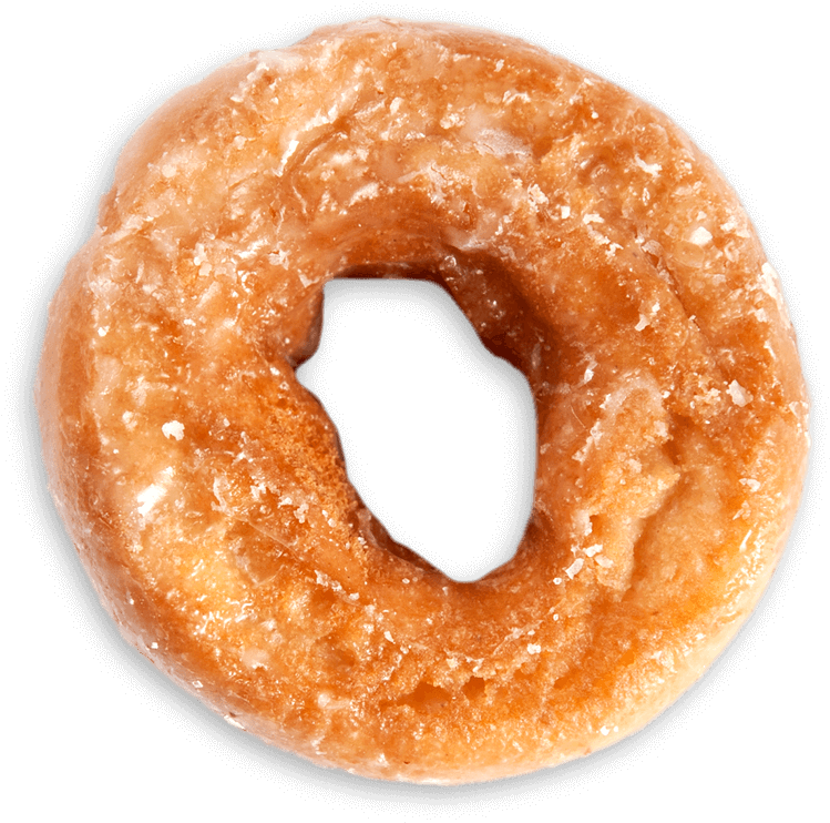 Glazed Sugar Donut Top View.png