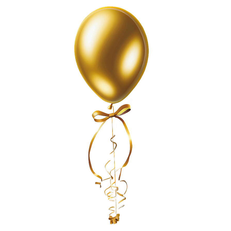 Gleaming Gold Balloons Png Peg