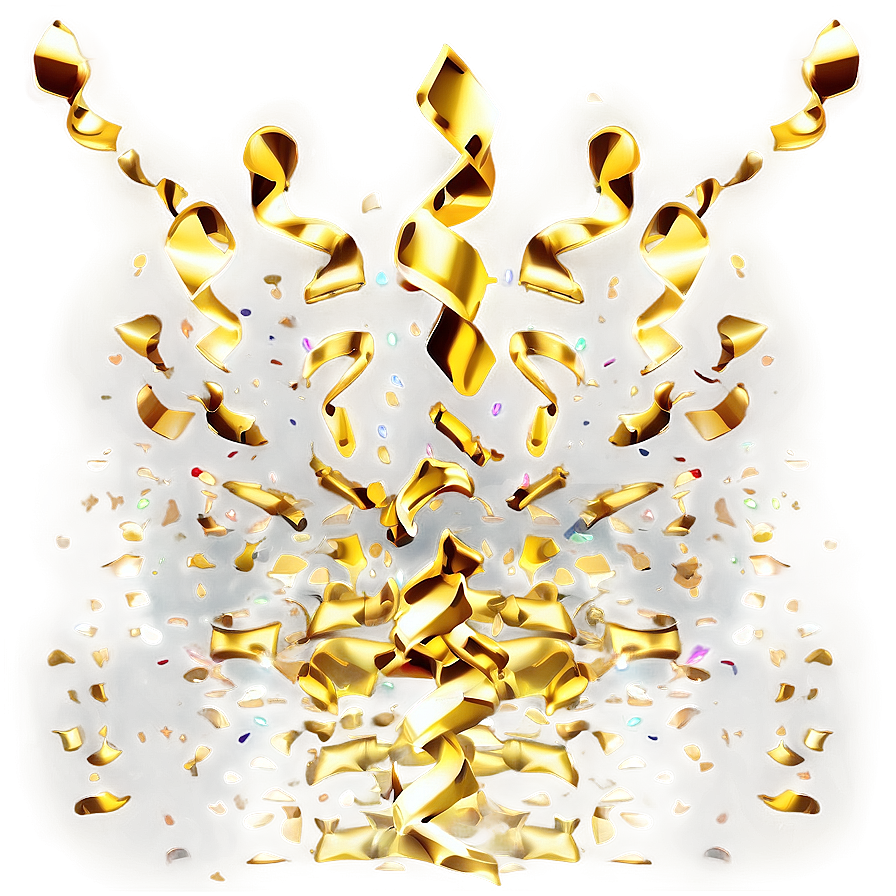 Gleaming Gold Confetti Png 55