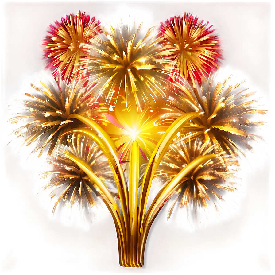 Gleaming Gold Fireworks Png Jcb