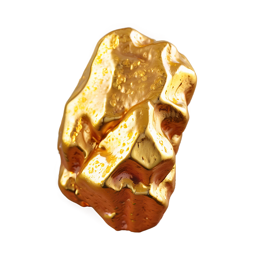 Gleaming Gold Nugget Png 06132024