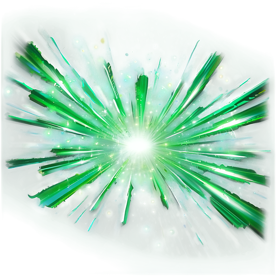 Gleaming Green Effect Png 95