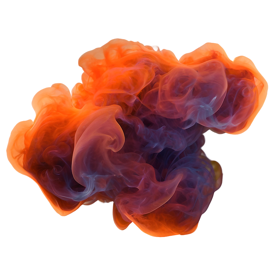 Gleaming Orange Smoke Fantasy Png 48