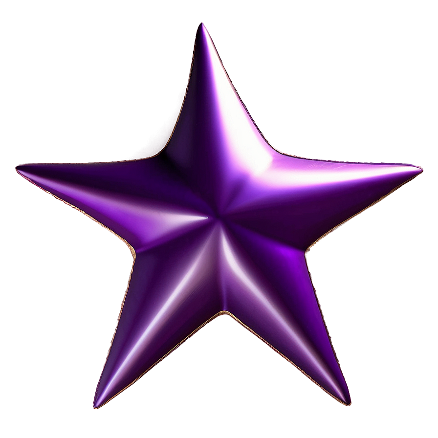 Gleaming Purple Star Symbol Png 74