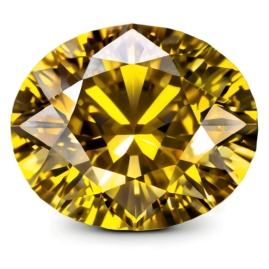 Gleaming Yellow Diamond Gem Png Hrs2