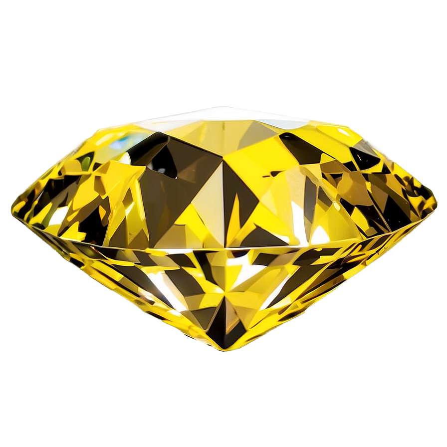 Gleaming Yellow Diamond Gem Png Ufr