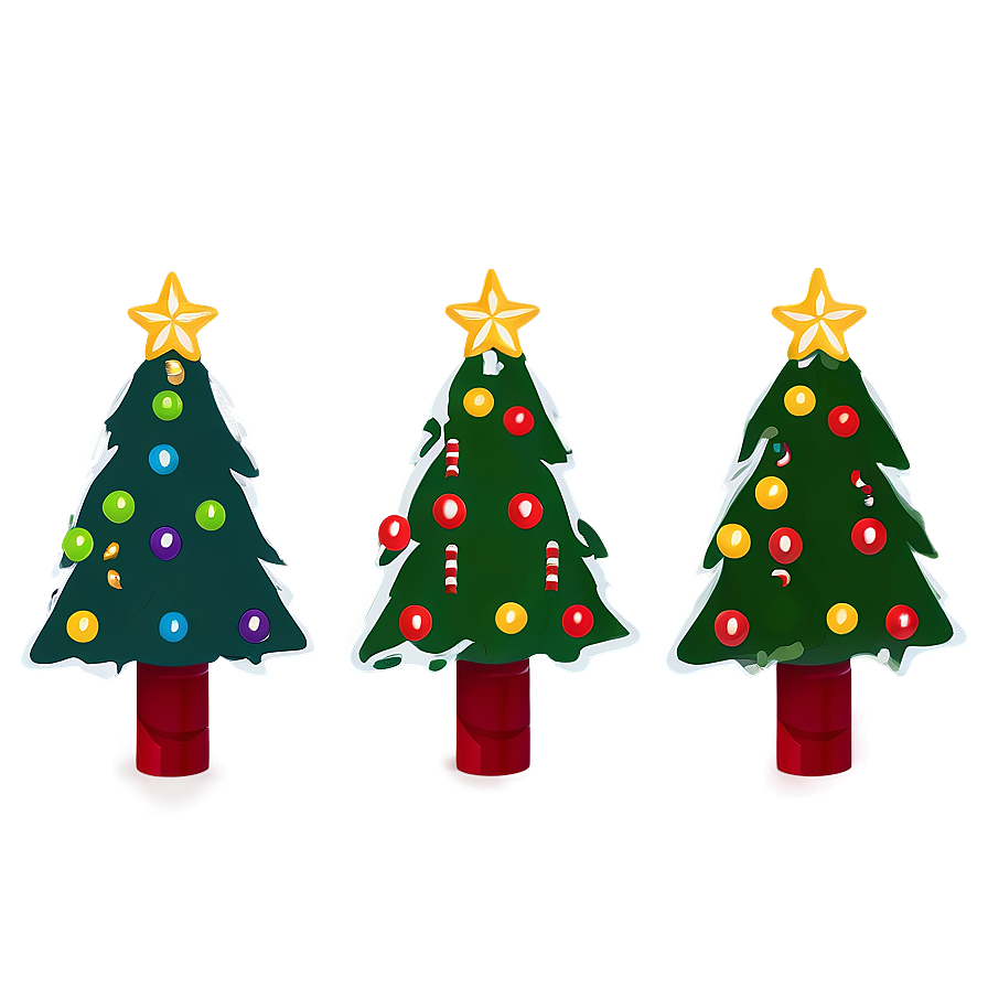 Gleeful Cute Christmas Tree Png Kly