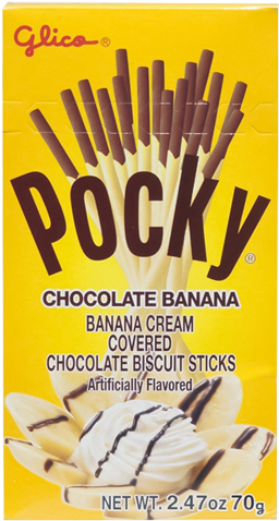 Glico Chocolate Banana Pocky Packaging