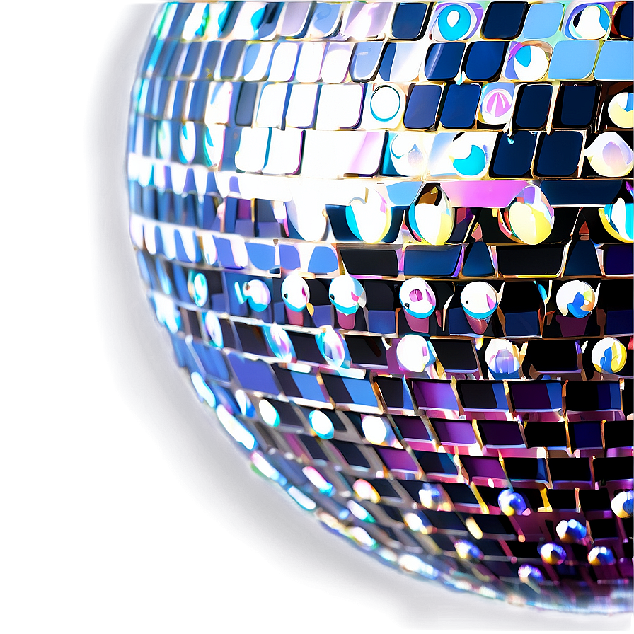 Glimmering Disco Ball Closeup