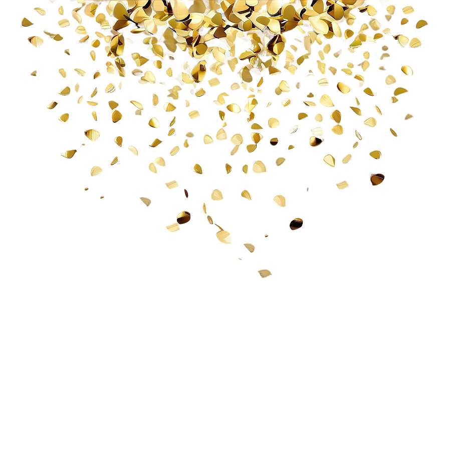 Glimmering Gold Confetti Png Yep41