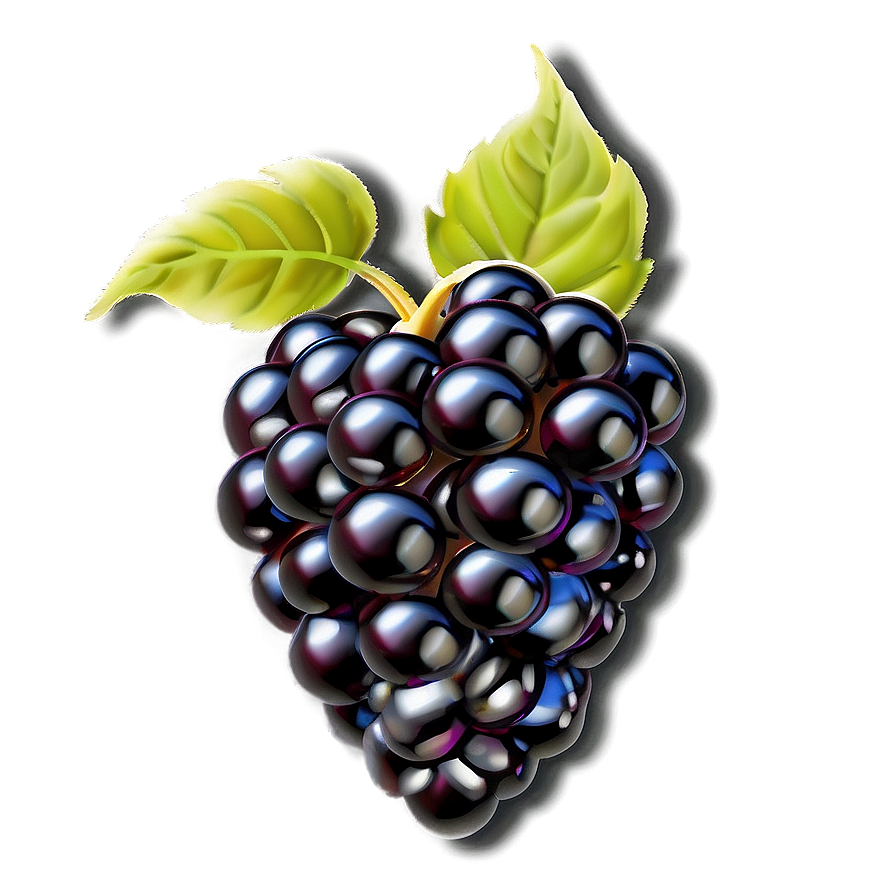 Glistening Blackberry Png 05232024