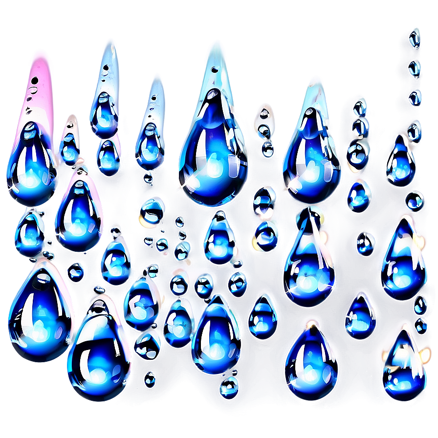 Glistening Water Droplets Effect Png Qym