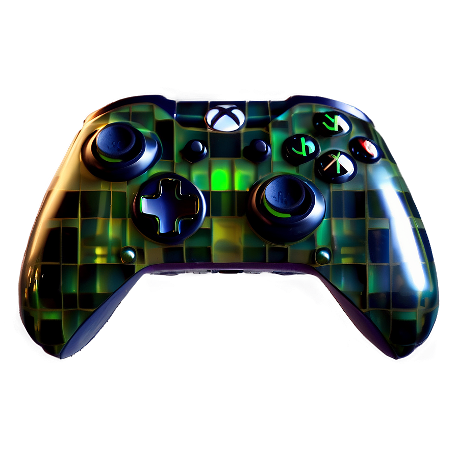 Glitch Art Xbox Controller Png 05252024