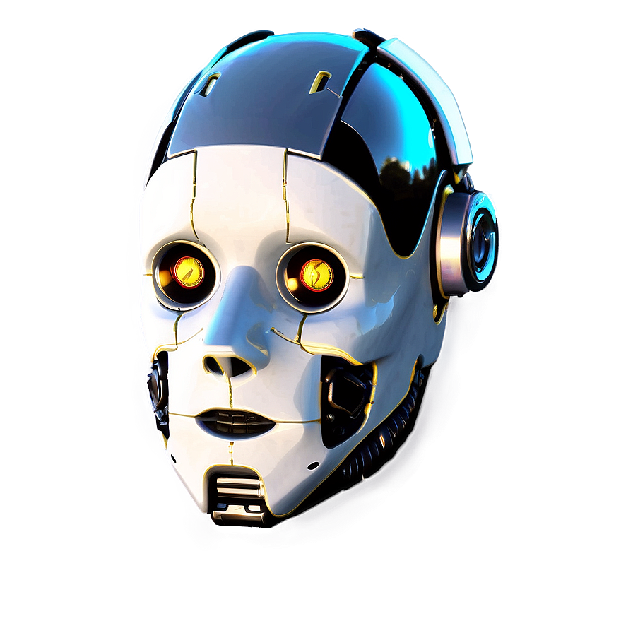 Glitch Robot Head Png Fmg55