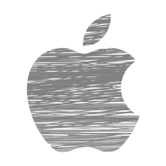 Glitched Apple Logo