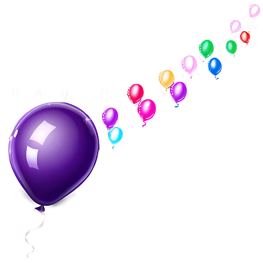 Glitter Balloons Png Qax