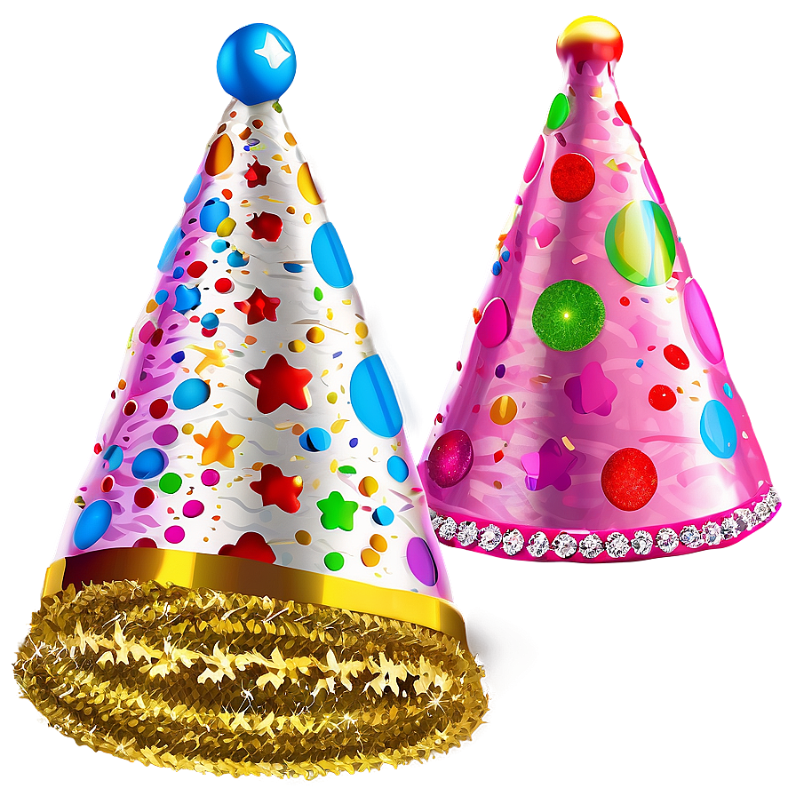 Glitter Birthday Hat Png 95