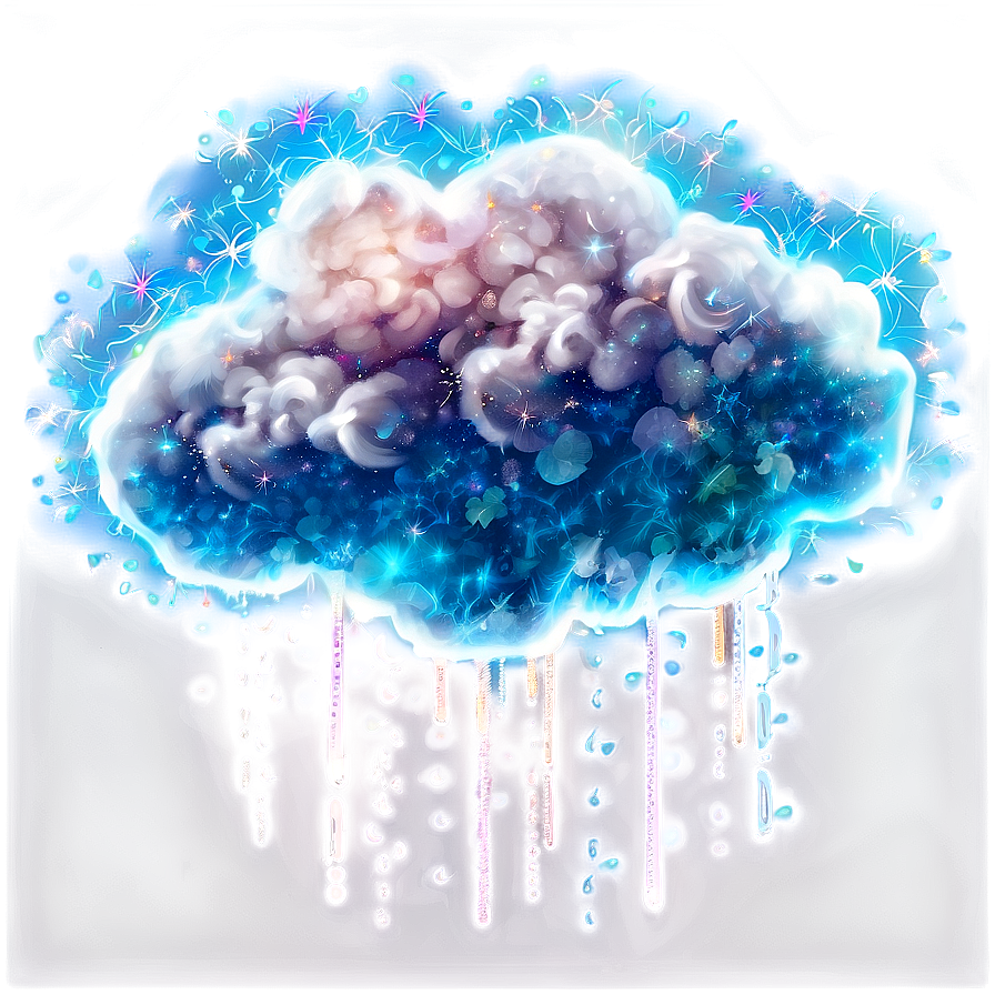 Glitter Cloud Fluffy Png 05032024