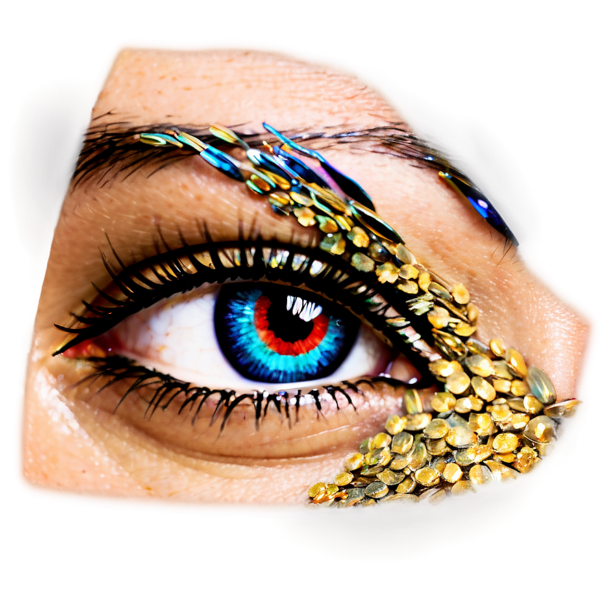 Glitter Eyelashes Png 05042024