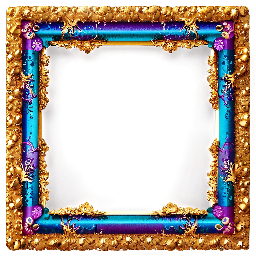 Glitter Frame Border Png Pal76