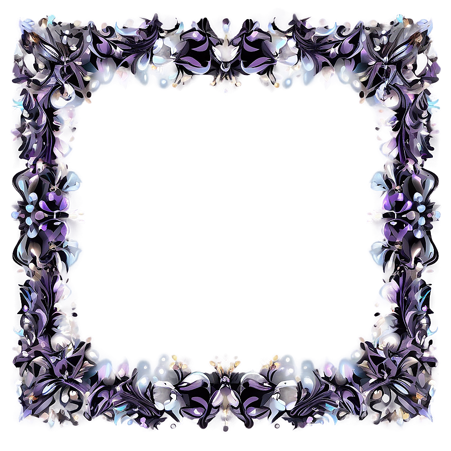 Glitter Frame Border Png Qbm91