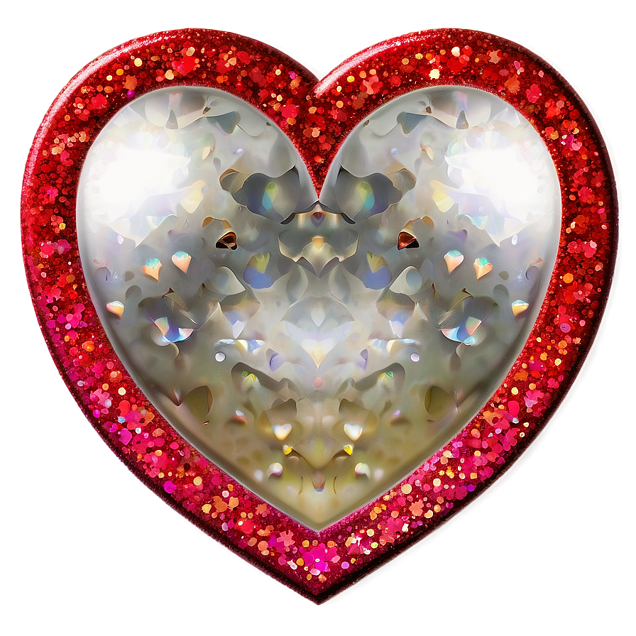 Glitter Heart Graphic Png Utg