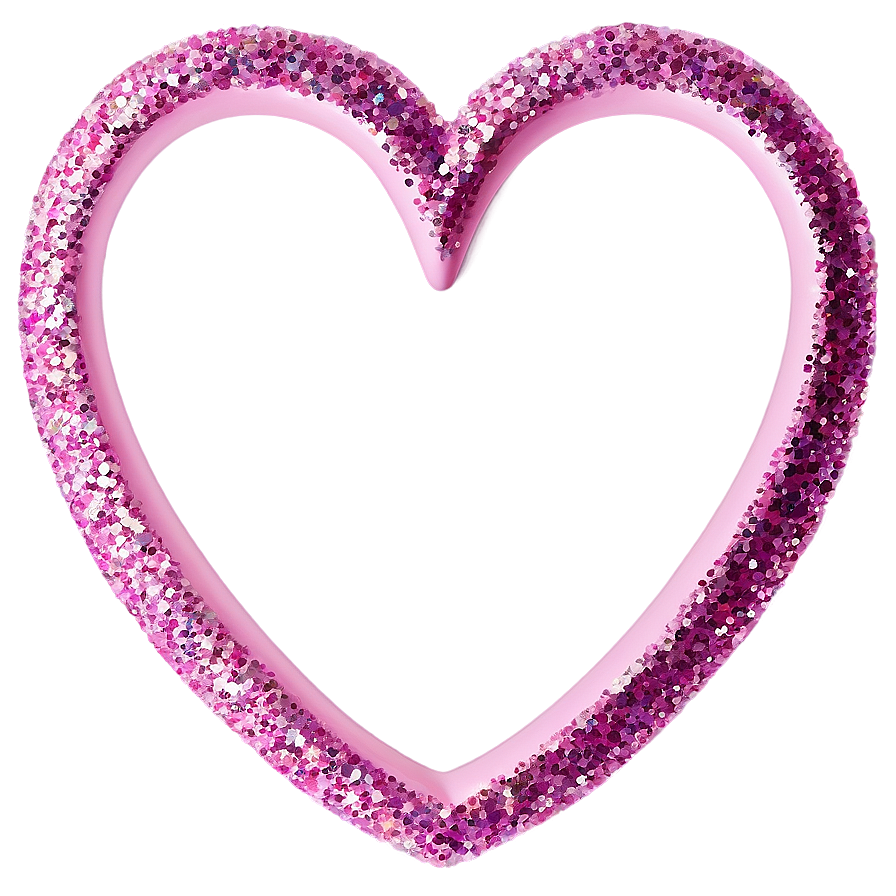 Glitter Heart Pattern Png 06272024